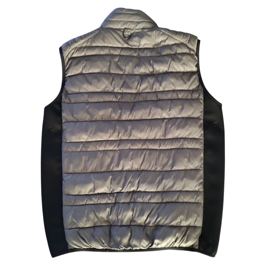 Oversized Jean Baptiste Gray/ Black Puffer Vest Mens Size Small - Picture 5 of 8